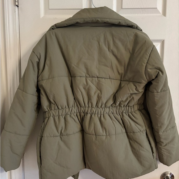 Blu Pepper Sage Green Women's Puffer Jacket - Picture 3 of 3